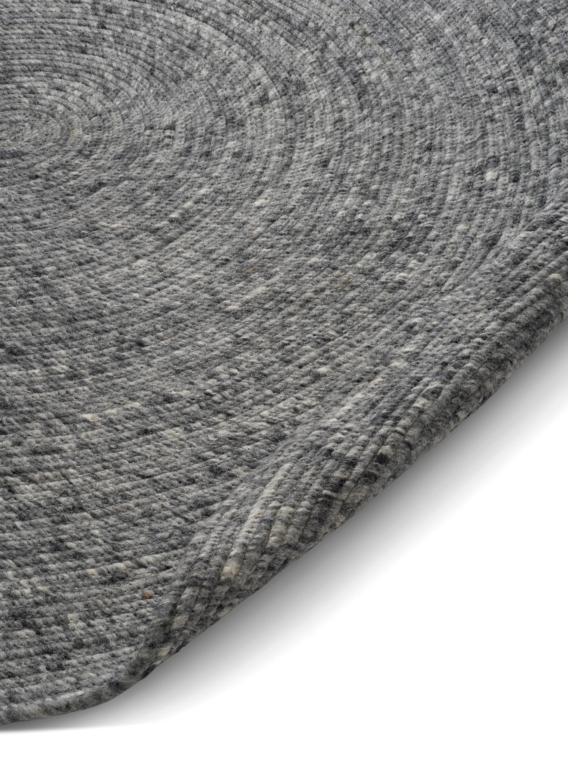 Tapis en laine Merino rond Ø240 cm, Granite Classic Collection