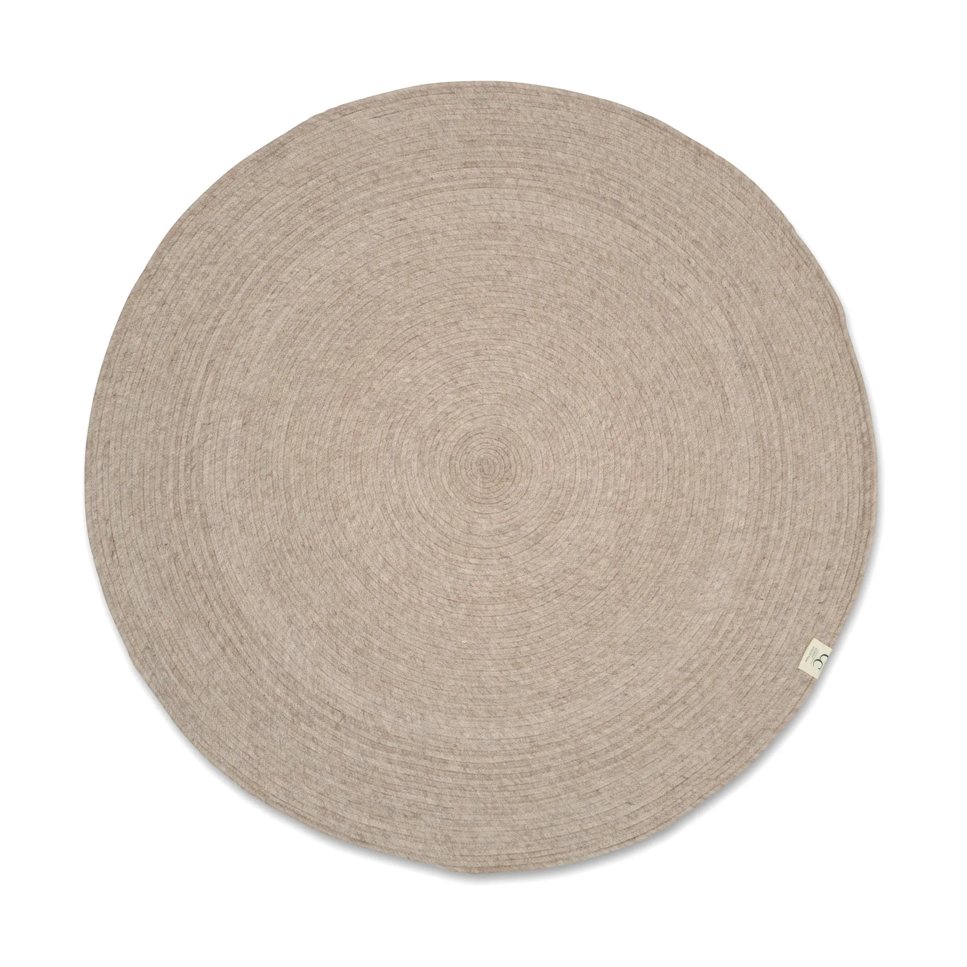 Tapis en laine Merino rond Ø240 cm, Oat Classic Collection