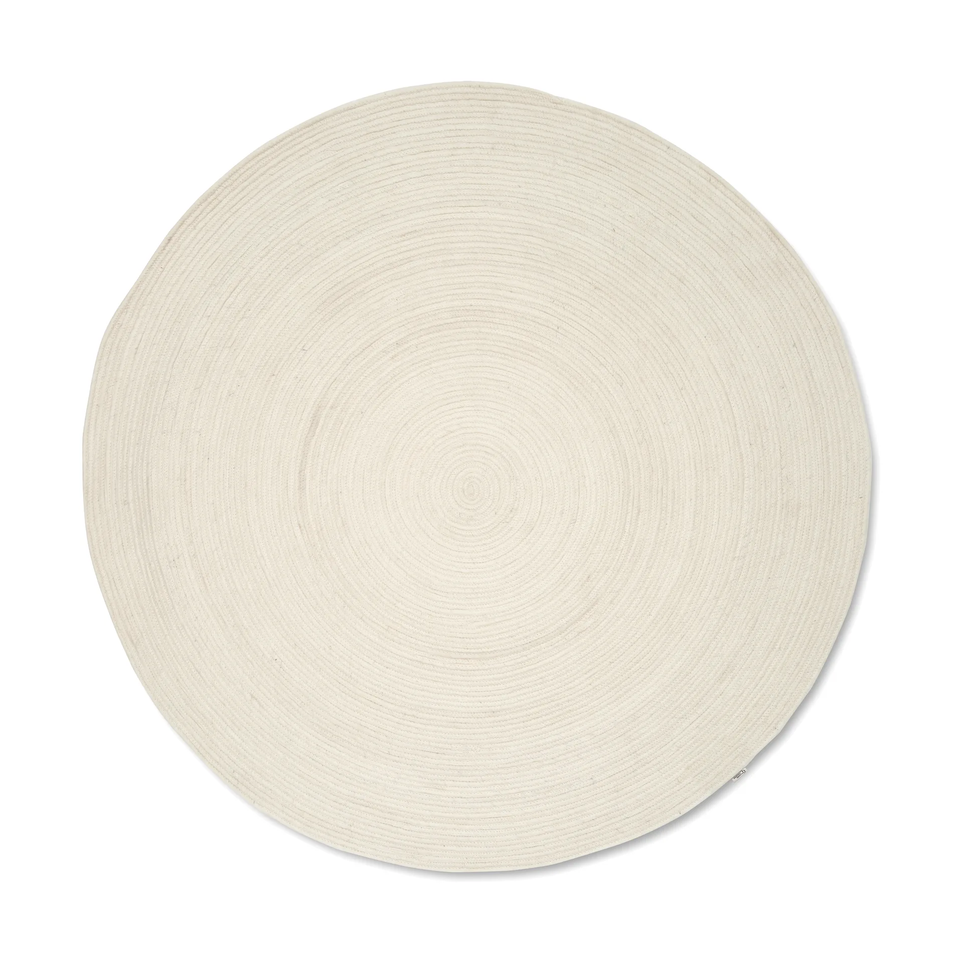 Tapis en laine Merino rond Ø240 cm, White Classic Collection