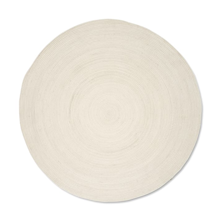 Tapis en laine Merino rond Ø240 cm - White - Classic Collection