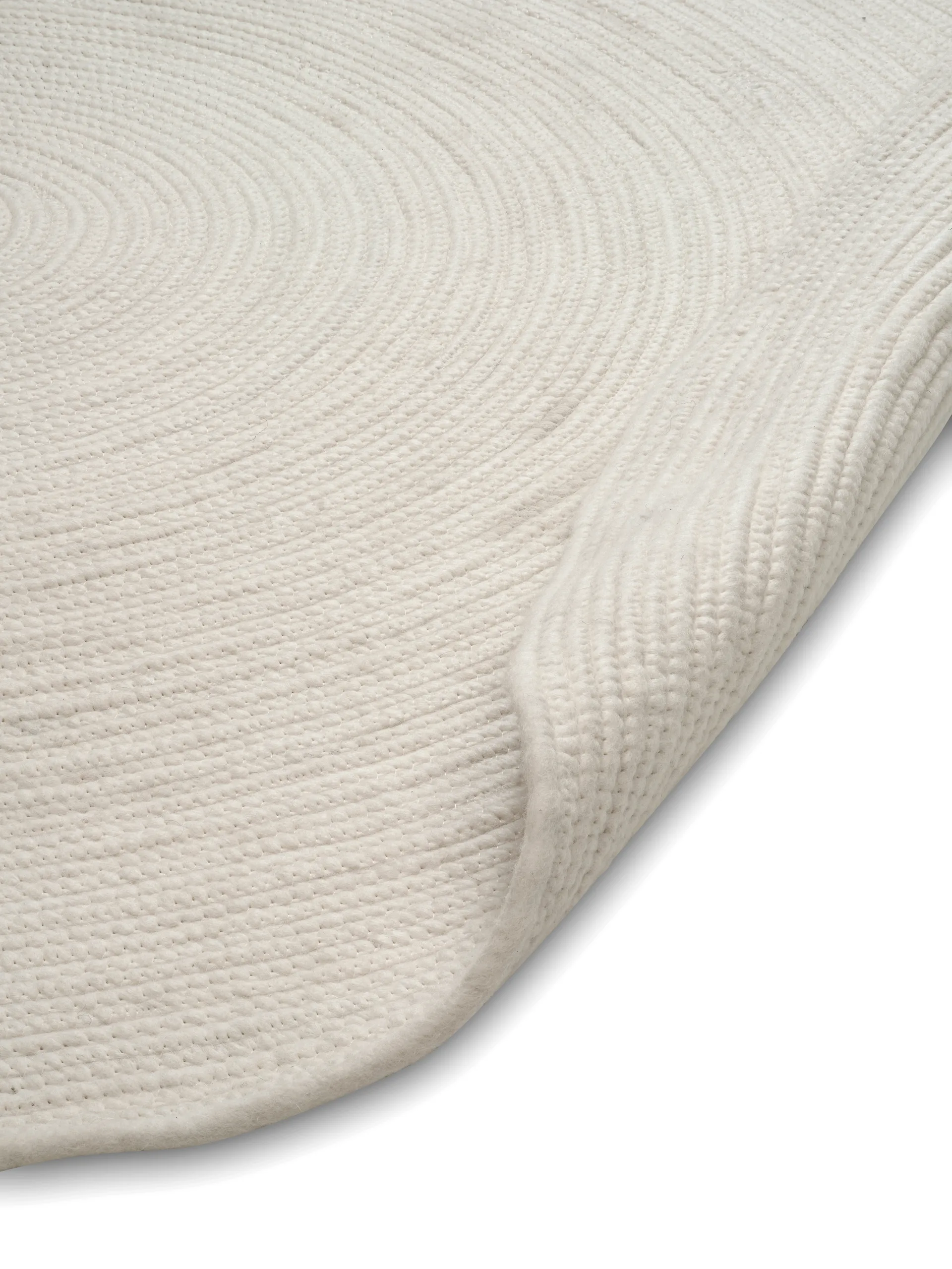 Tapis en laine Merino rond Ø240 cm, White Classic Collection