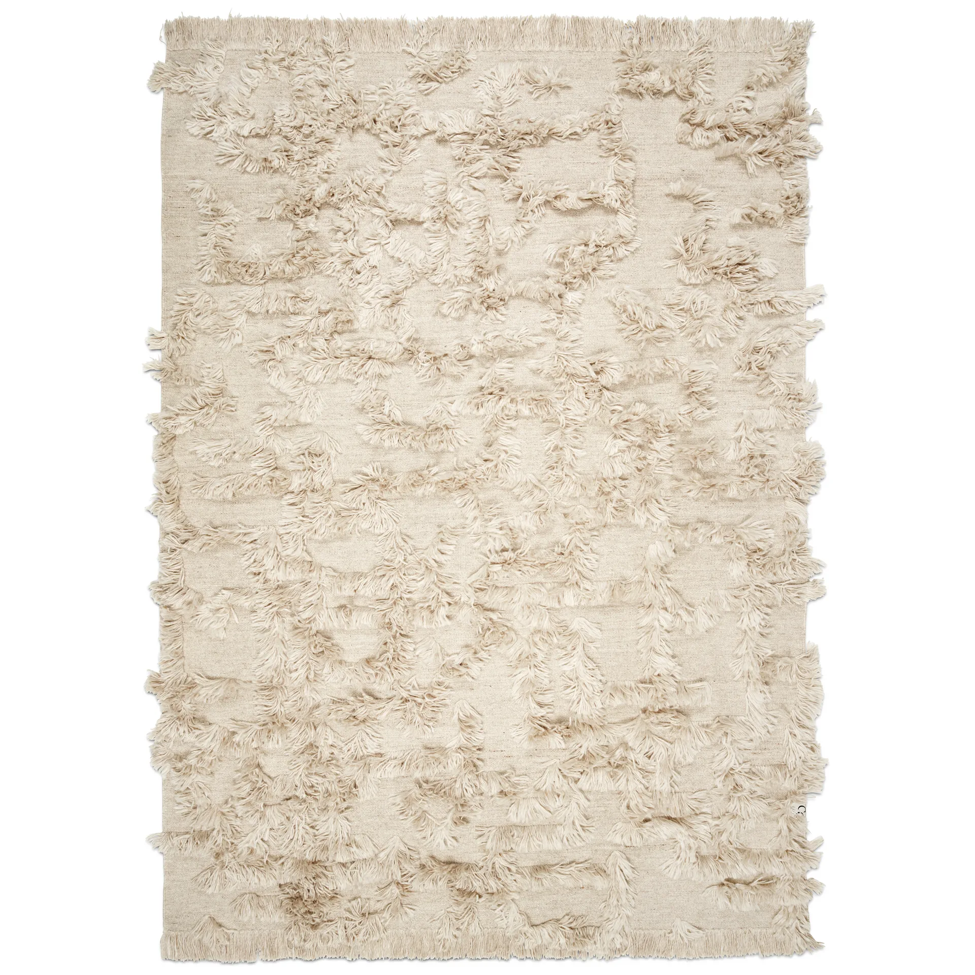 Tapis en laine Rio 170x230 cm, Beige Classic Collection