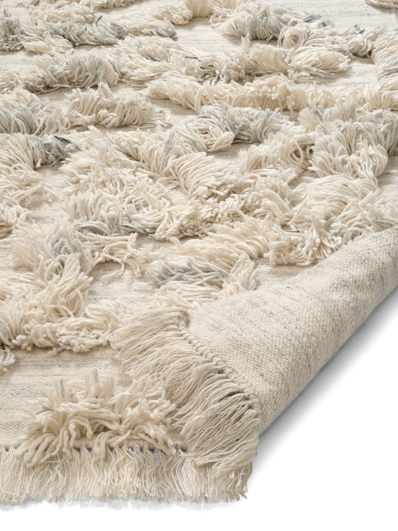 Tapis en laine Rio 170x230 cm, Ivoire mélange Classic Collection