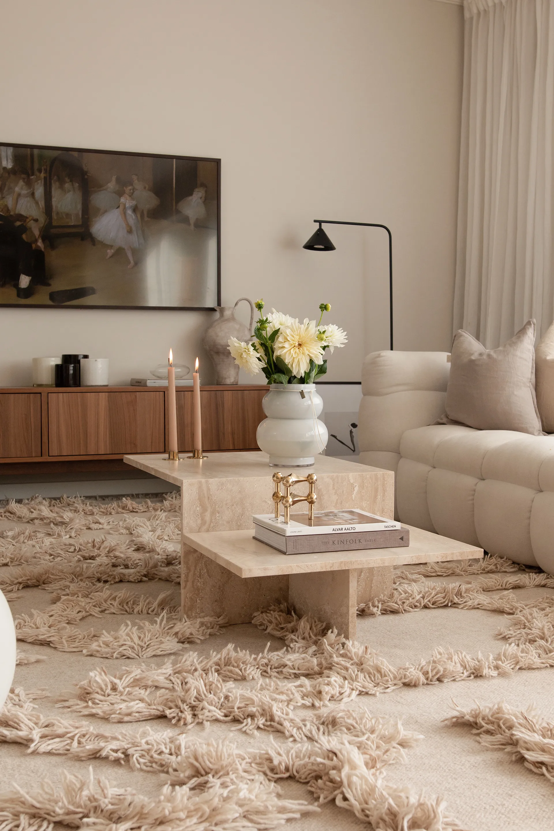 Tapis en laine Rio 250x350 cm, Beige Classic Collection