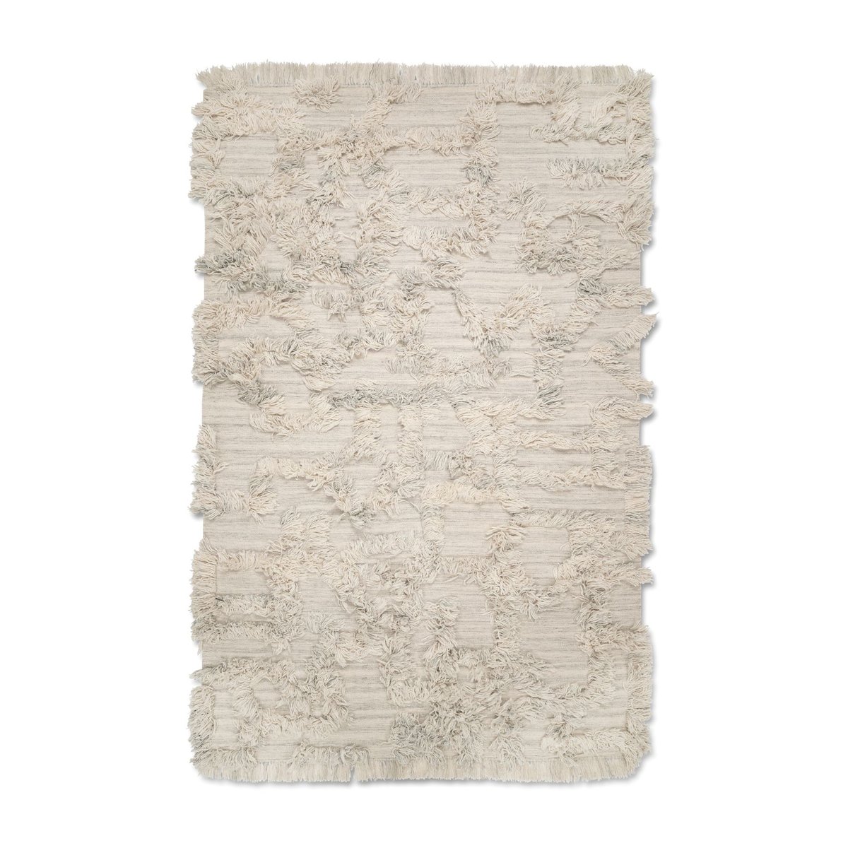 Classic Collection Tapis en laine Rio 250x350 cm Mélange ivoire