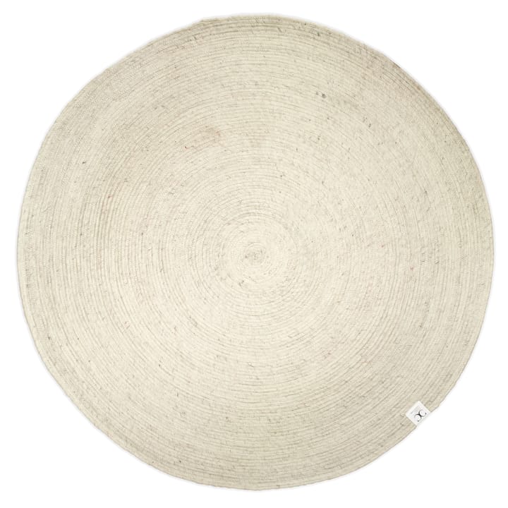 Tapis en laine rond Merino Ø160 cm - Blanc - Classic Collection