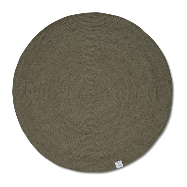 Tapis en laine rond Merino Ø160 cm - Dark green - Classic Collection