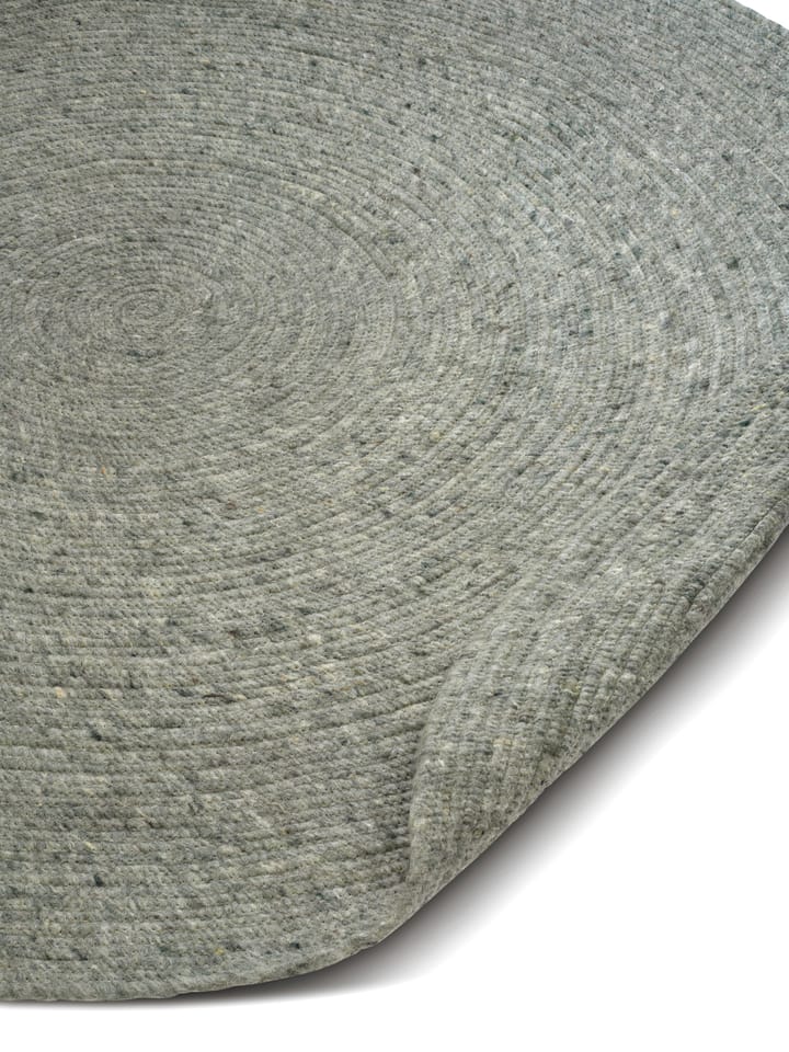 Tapis en laine rond Merino Ø160 cm, Green Classic Collection