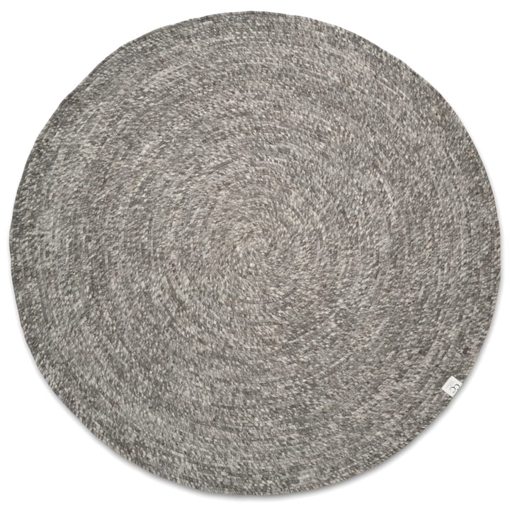 Tapis en laine rond Merino Ø160 cm - Gris - Classic Collection