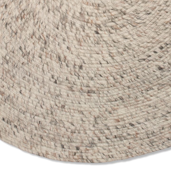 Tapis en laine rond Merino Ø200 cm - Beige - Classic Collection