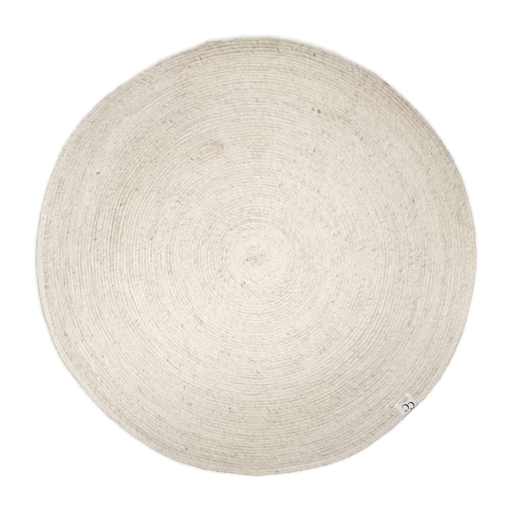 Tapis en laine rond Merino Ø200 cm - Blanc - Classic Collection