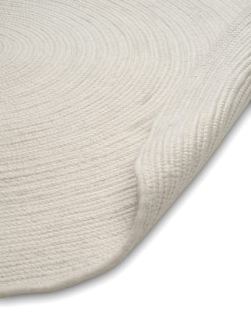 Tapis en laine rond Merino Ø200 cm - Blanc - Classic Collection