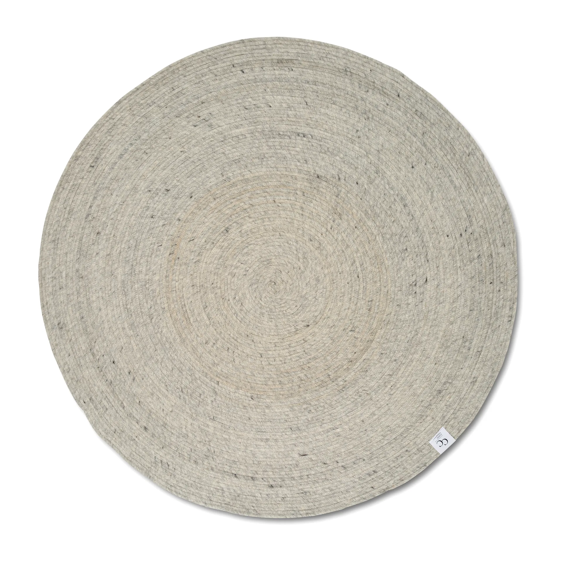Tapis en laine rond Merino Ø200 cm, Concrete Classic Collection