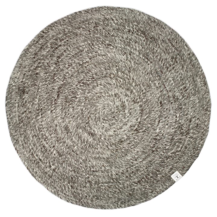 Tapis en laine rond Merino Ø200 cm - Gris - Classic Collection