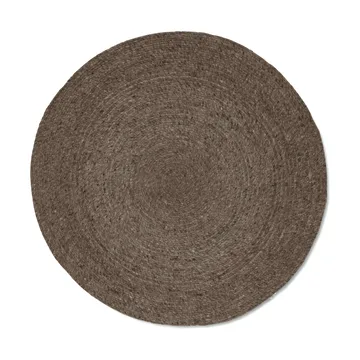 Tapis en laine rond Merino Ø200 cm - Marron - Classic Collection