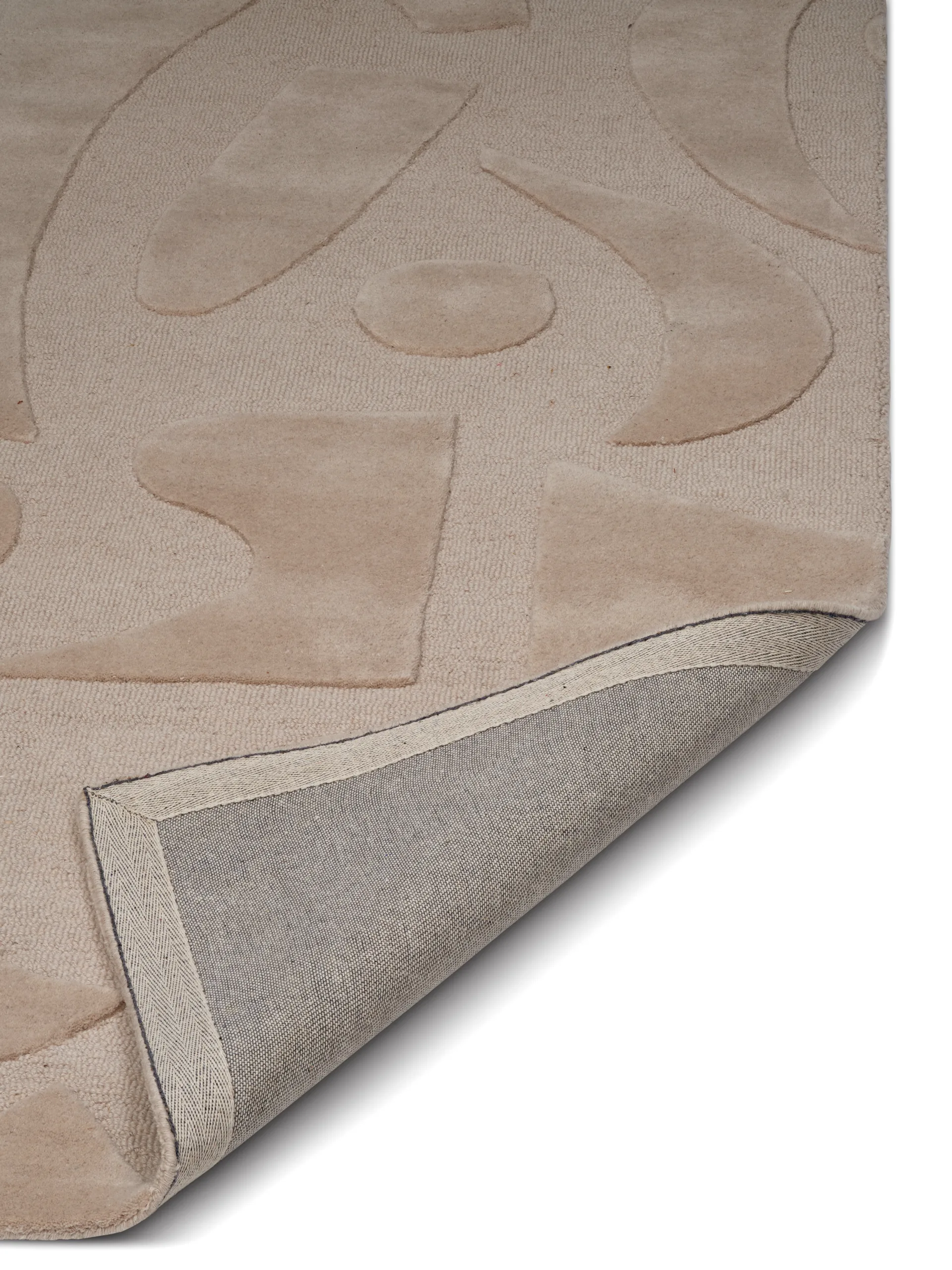 Tapis en laine Vivid 250x350 cm, Beige Classic Collection