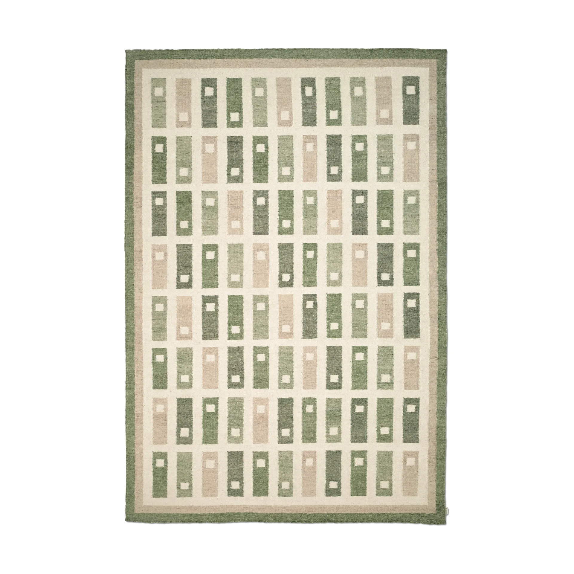 Tapis Fyrbo, Vert, 250x350 cm Classic Collection