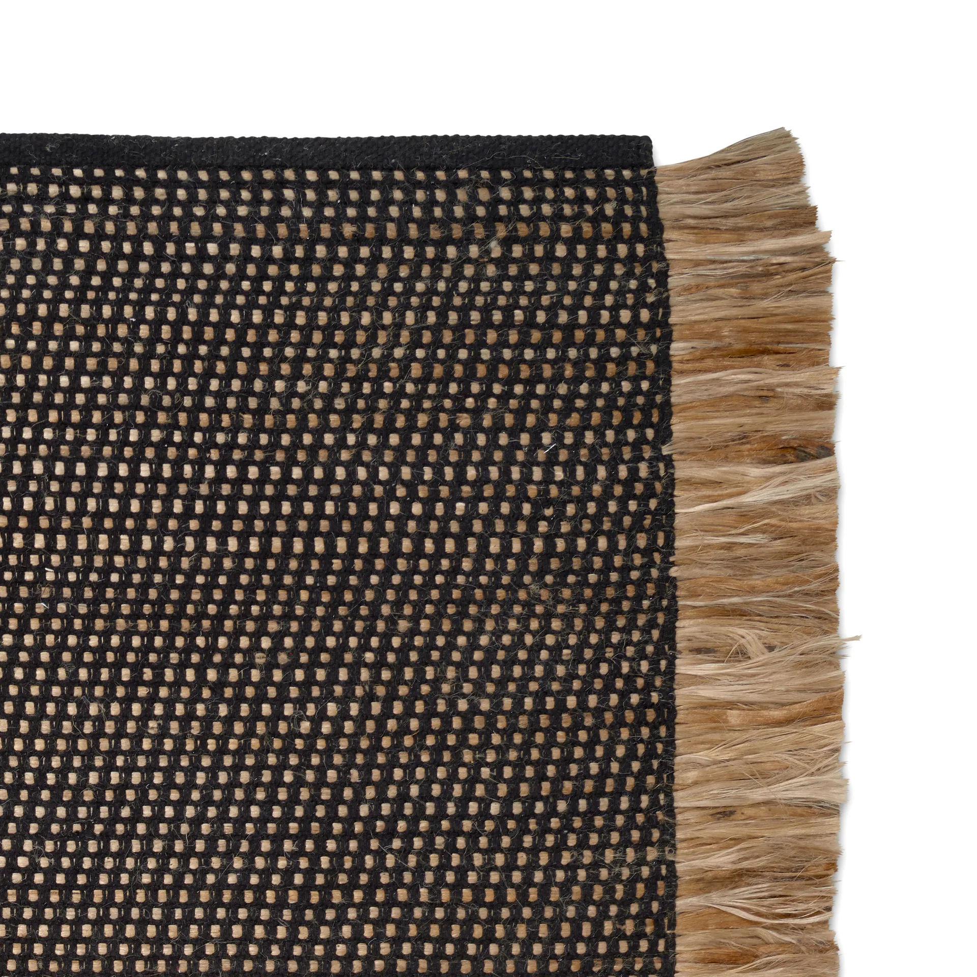 Tapis Goa 170x230 cm, Noir-jute Classic Collection