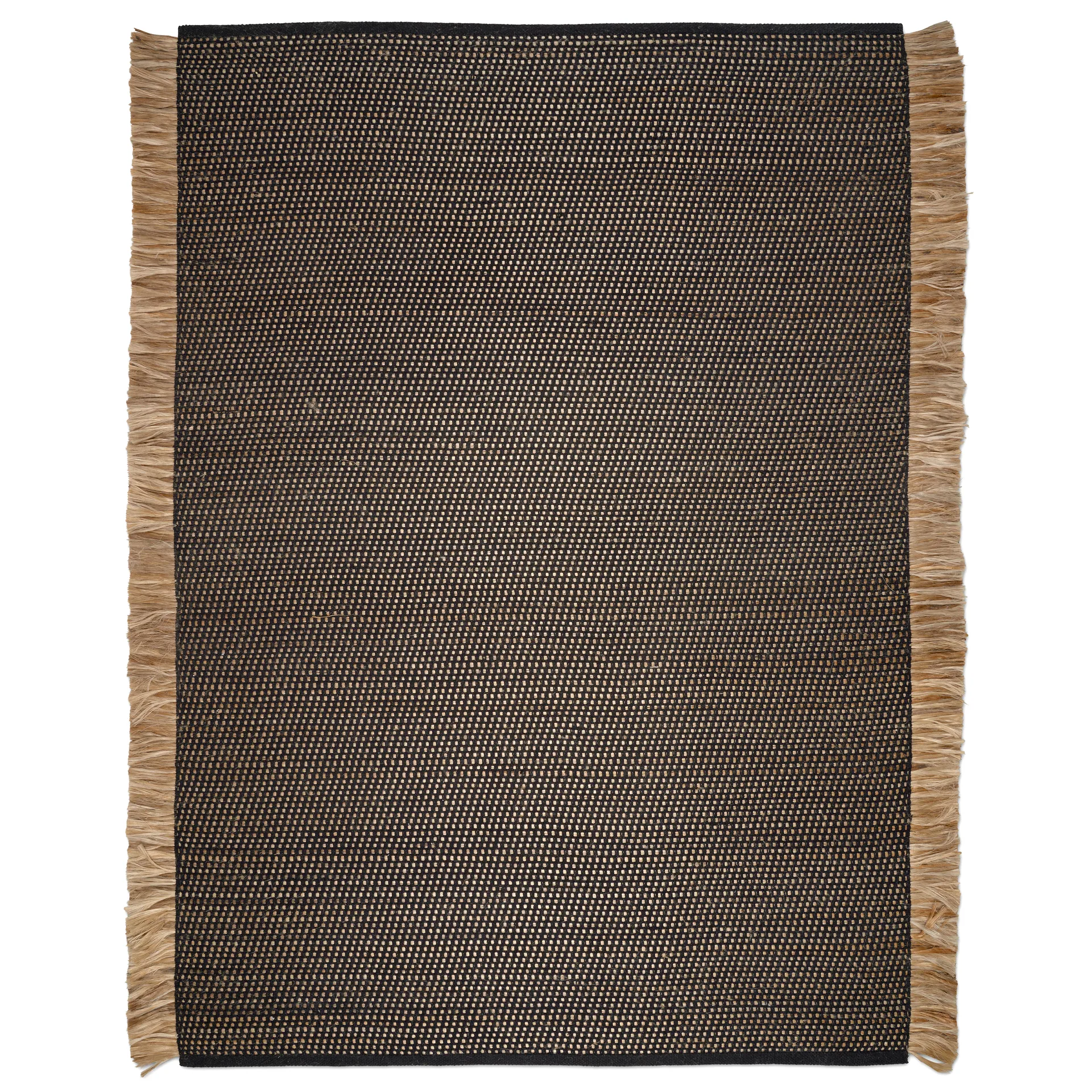 Tapis Goa 250x350 cm, Noir-jute Classic Collection