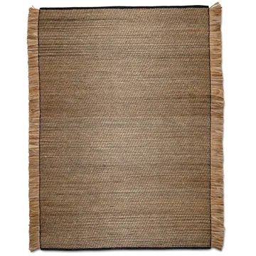 Tapis Goa 250x350 cm - Noir-jute - Classic Collection