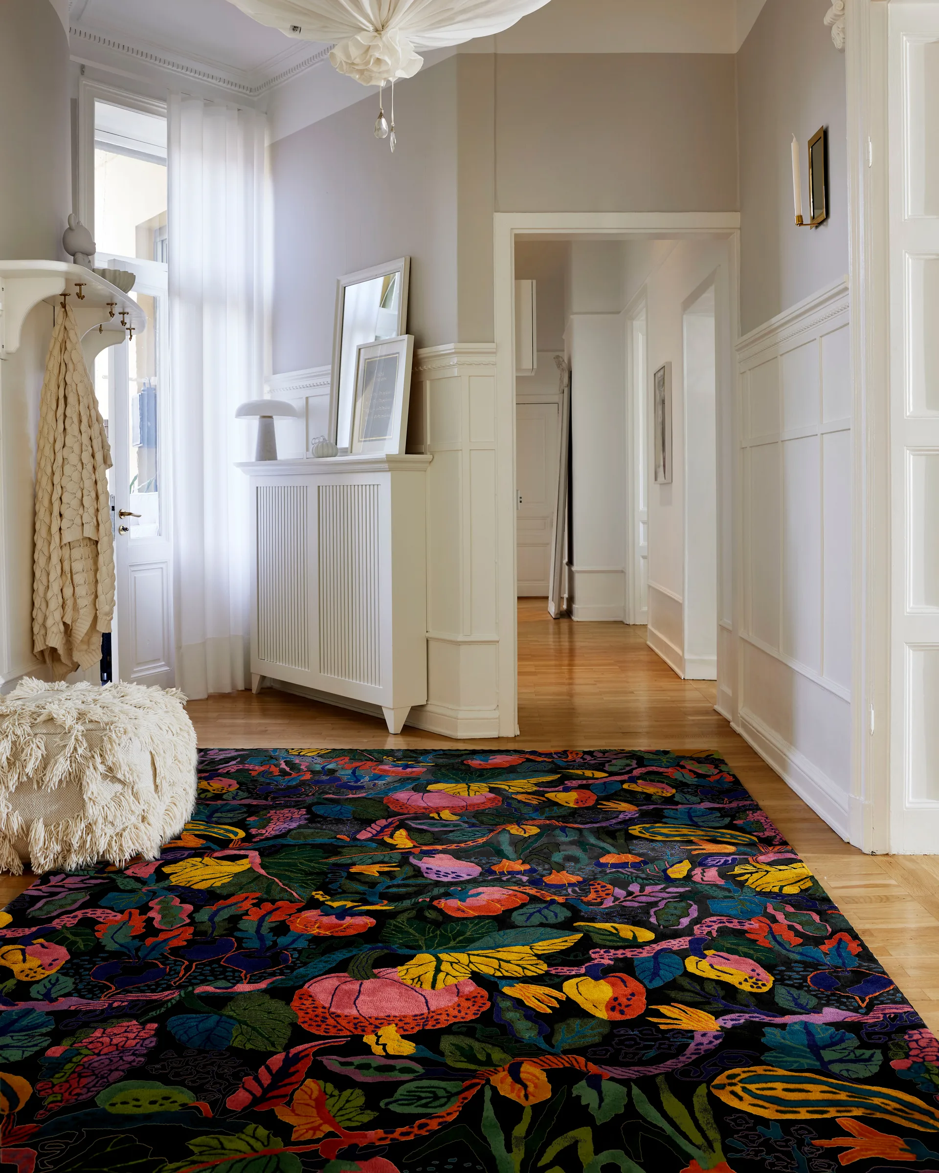 Tapis Heritage Garden, Charcoal-multi, 170x230 cm Classic Collection