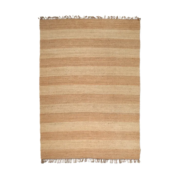 Tapis Jute Stripes - Jute naturel, 170x230 cm - Classic Collection