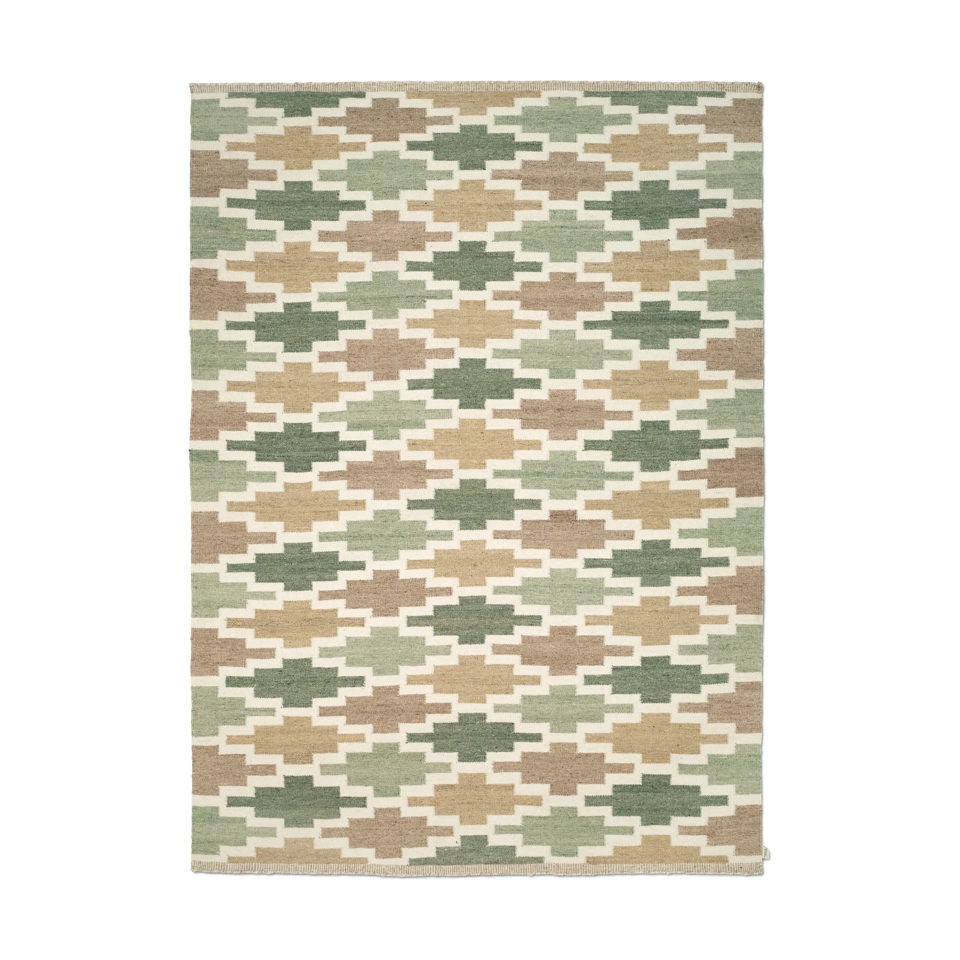 Tapis Korsnäs, Beige vert, 170x230 cm Classic Collection