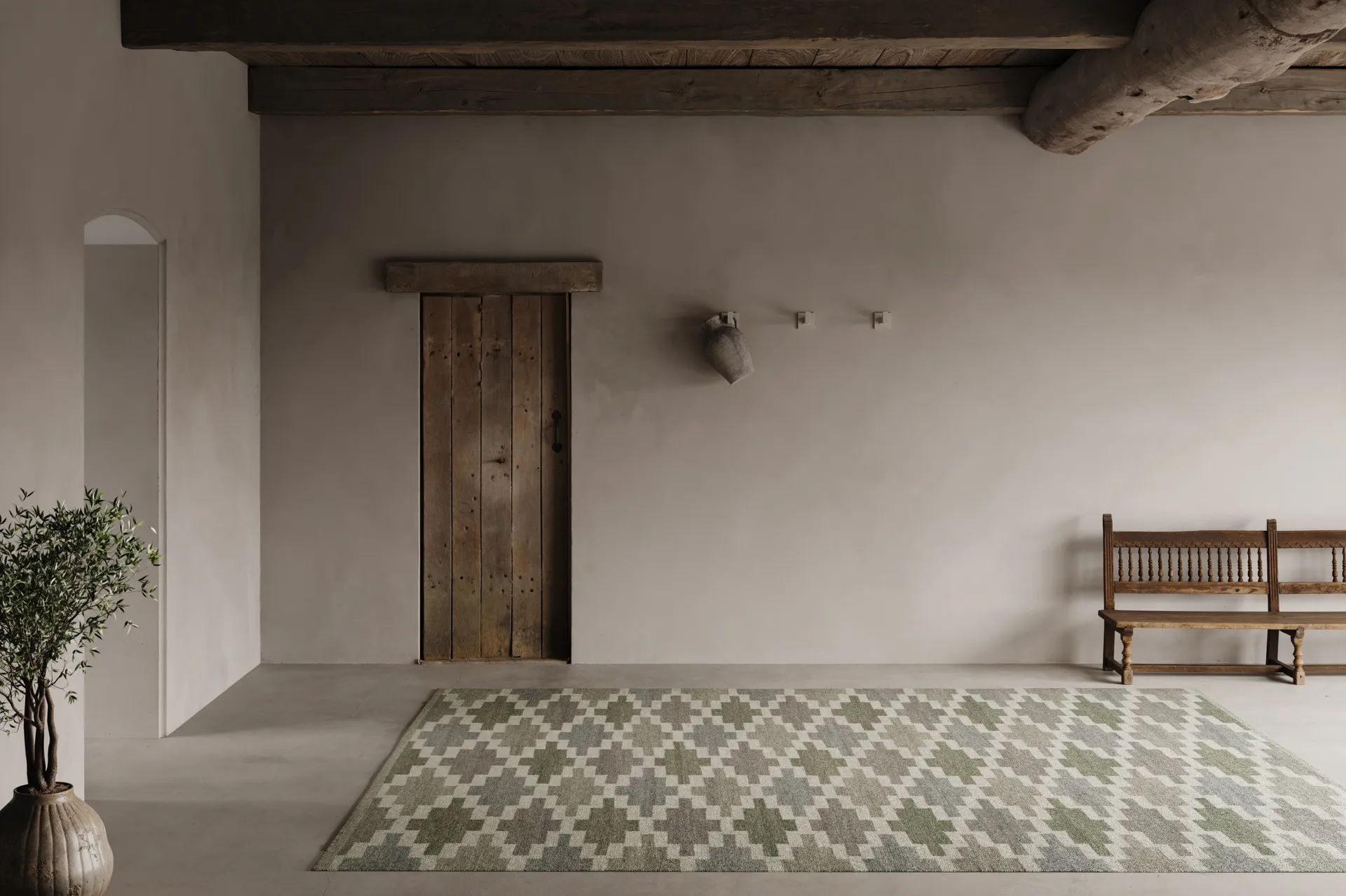 Tapis Korsnäs, Bleu-vert, 170x230 cm Classic Collection