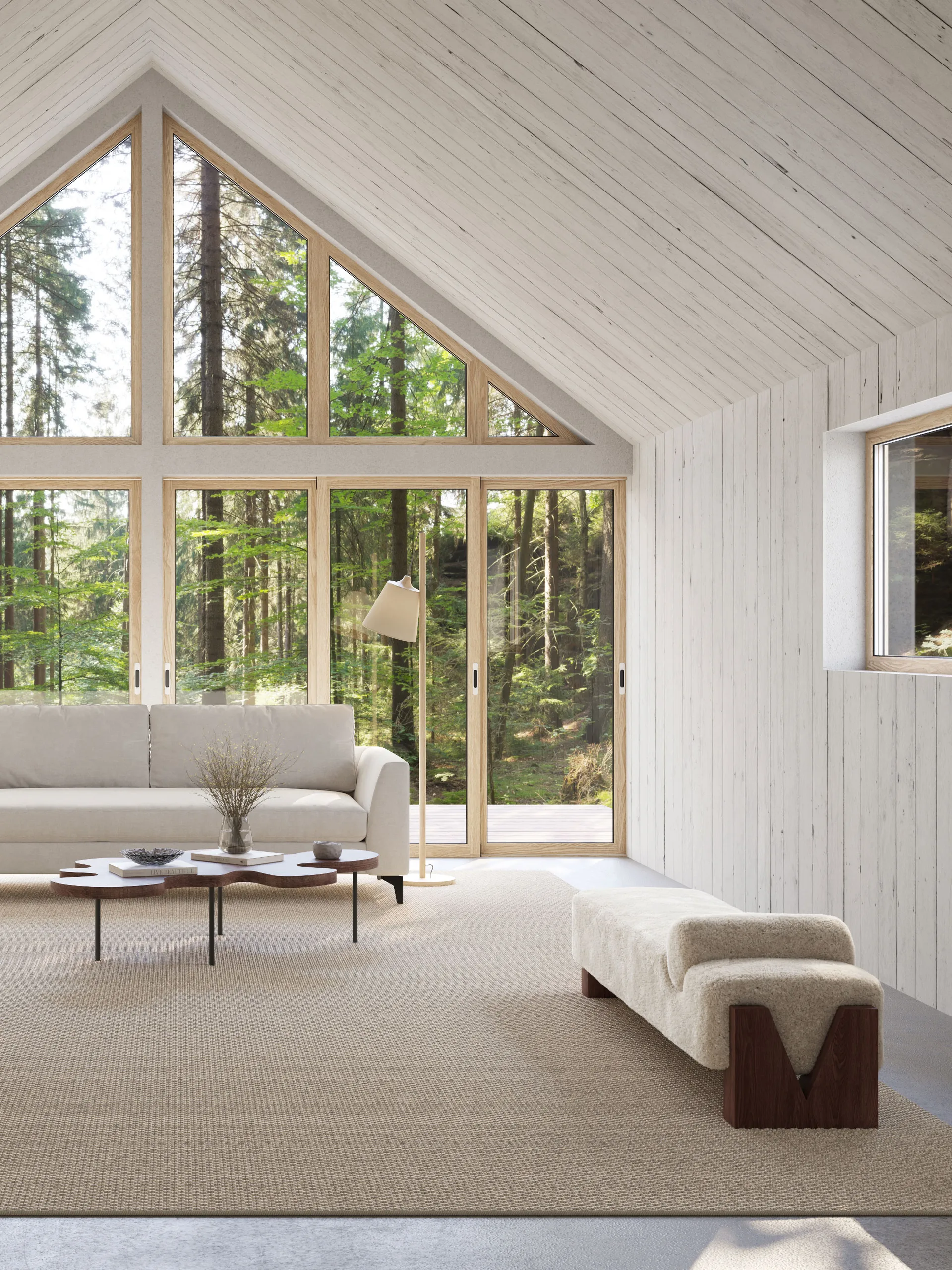 Tapis Nordklint avec galon, Gris naturel, 300x400 cm Classic Collection