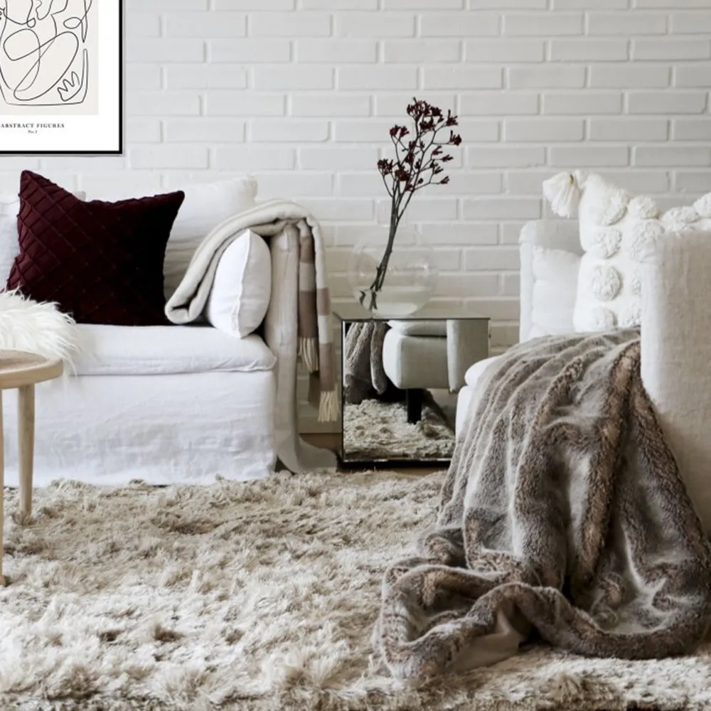 Tapis Shaggy 250x350 cm, Champagne Classic Collection