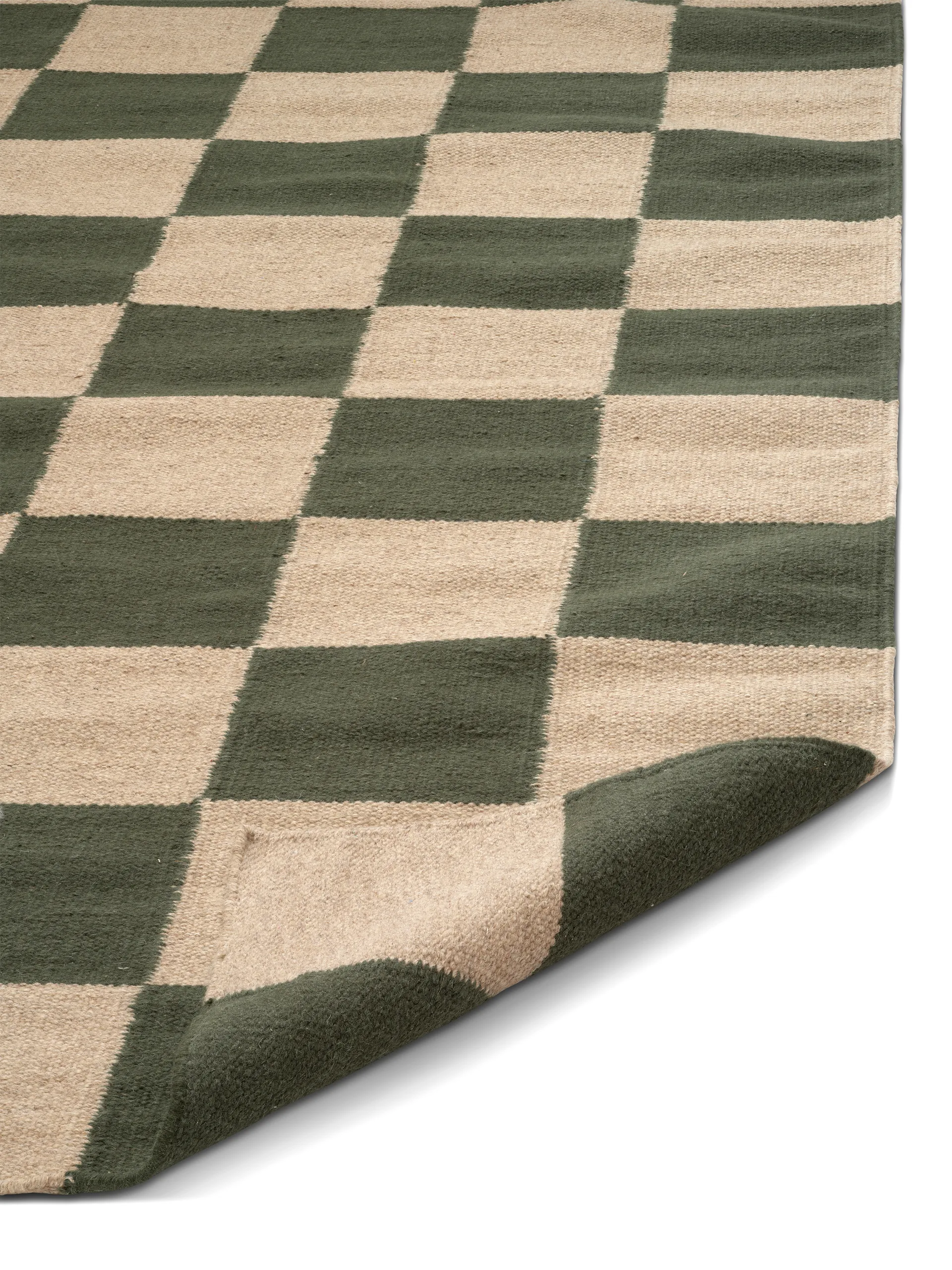 Tapis Square, Green-naturel, 170x230 cm Classic Collection