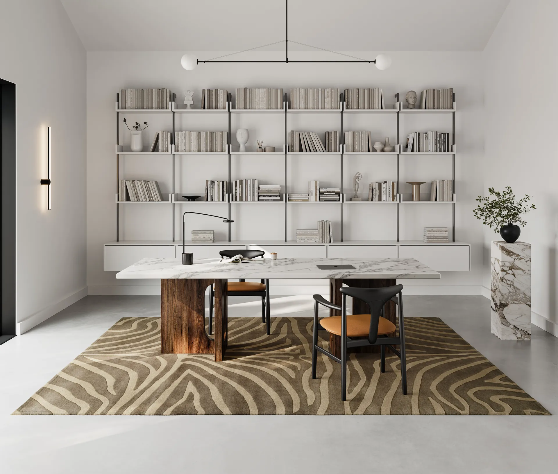 Tapis Zebra 250 x 350cm, Brown Classic Collection