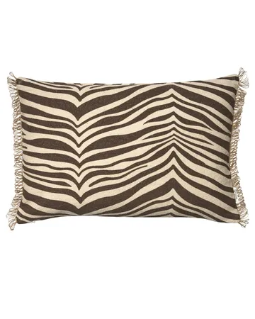 Zebra coussin - Marron-naturel, 40x60 cm - Classic Collection