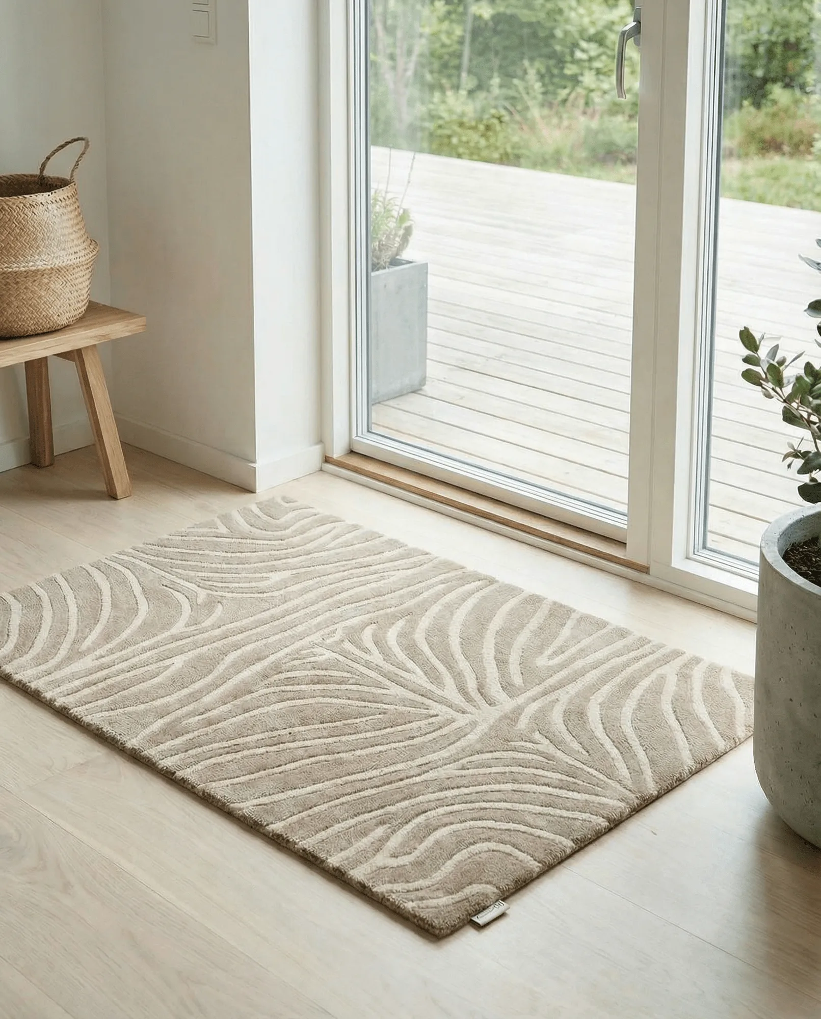Zebra paillasson, Beige, 60x90 cm Classic Collection