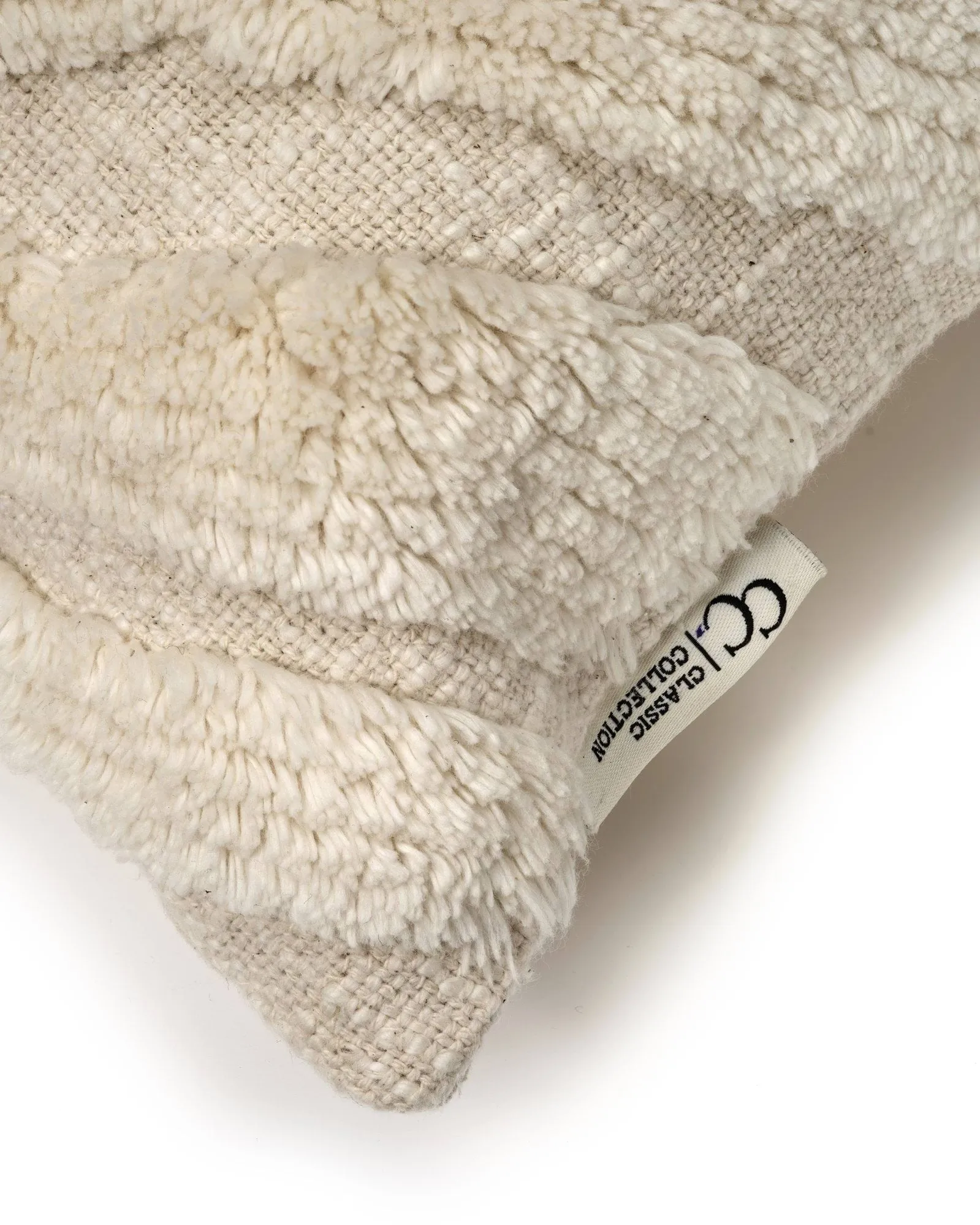 Zebra Tuft housse de coussin, Off white, 50x50 cm Classic Collection