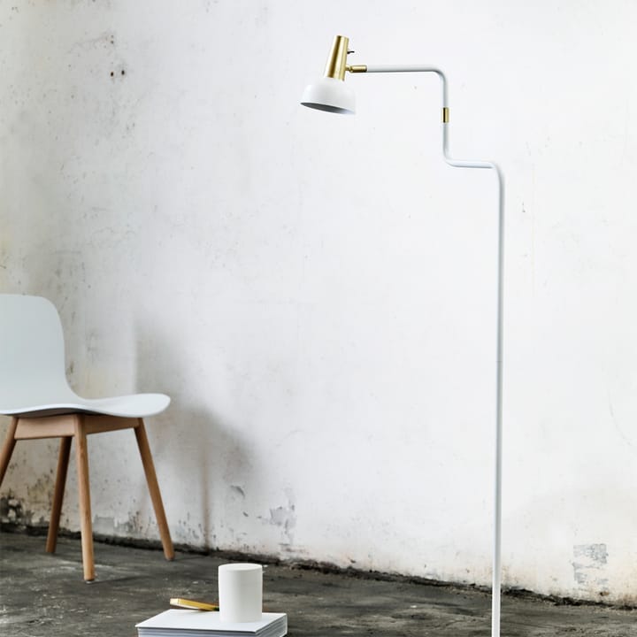 Lampadaire Ray, noir, détails en nickel CO Bankeryd