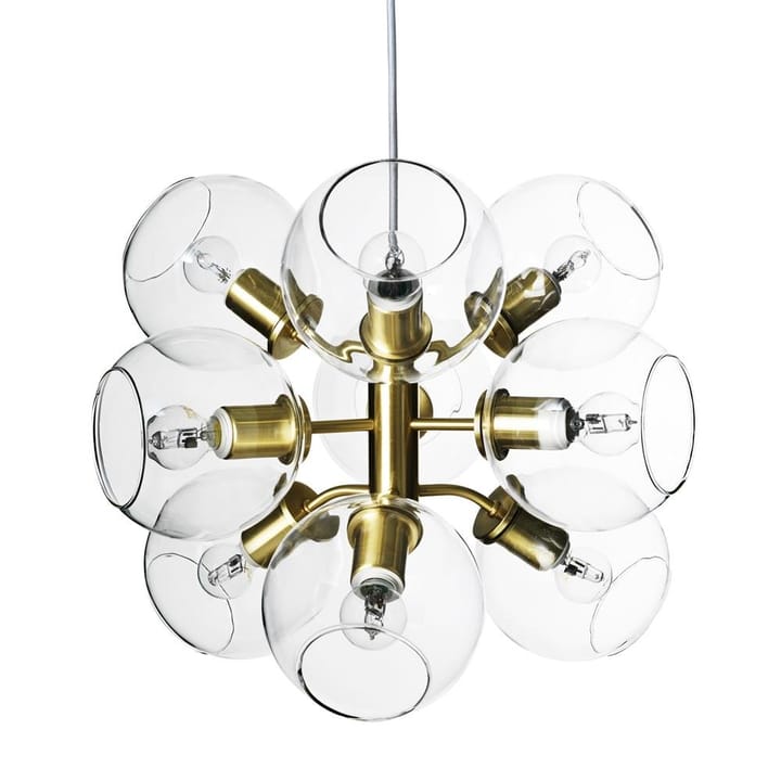 Lampe à suspension Tage - laiton - verre transparent - CO Bankeryd