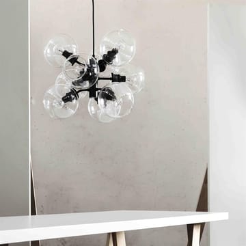 Lampe à suspension Tage - noir-verre transparent - CO Bankeryd
