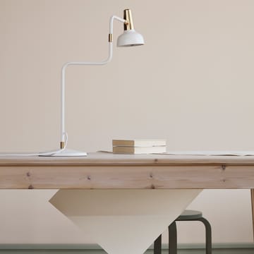 Lampe de table Ray - blanc, détails en nickel - CO Bankeryd