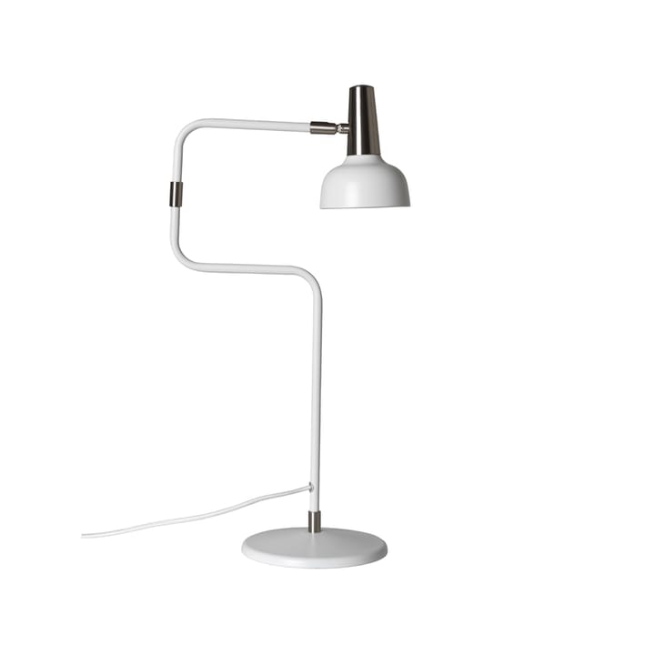 Lampe de table Ray - blanc, détails en nickel - CO Bankeryd