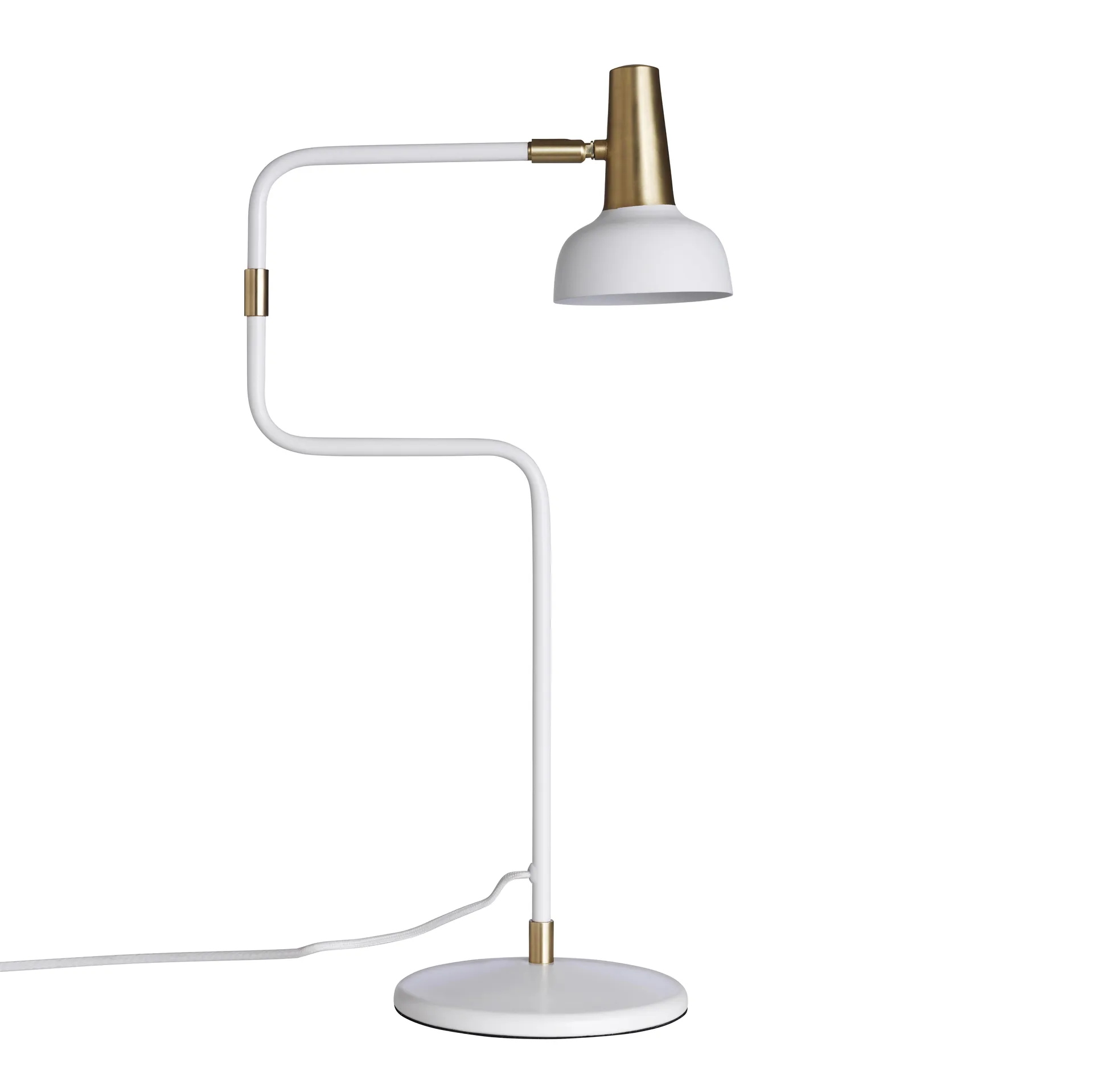 Lampe de table Ray, blanc-laiton CO Bankeryd