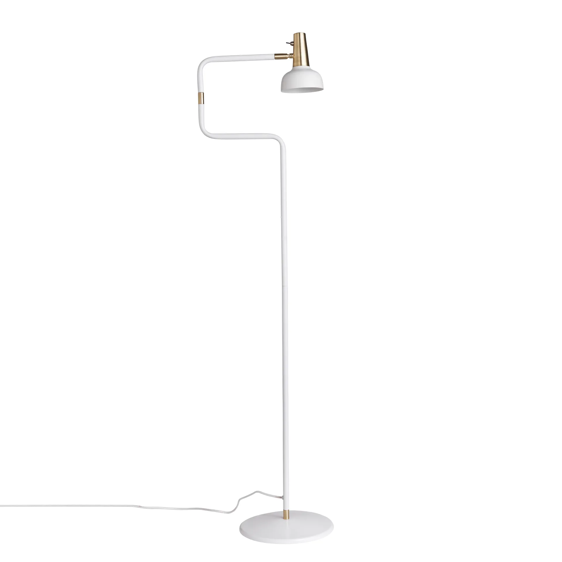 Lampe sur pied Ray, Blanc-laiton CO Bankeryd