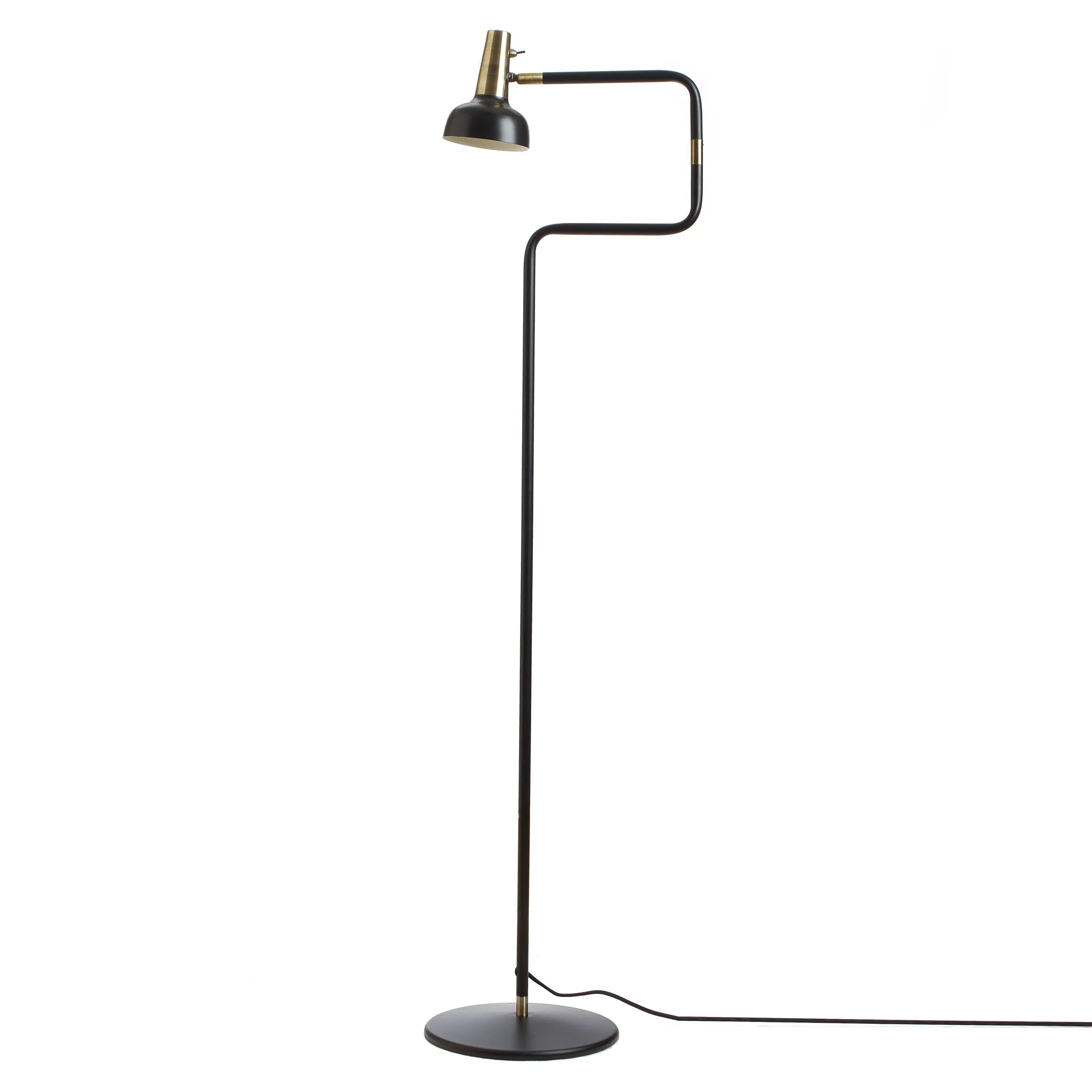 Lampe sur pied Ray, Noir-laiton CO Bankeryd