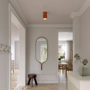Spot de plafond Lennon - Orange brûlé, Ø12,5x19,5 cm - CO Bankeryd