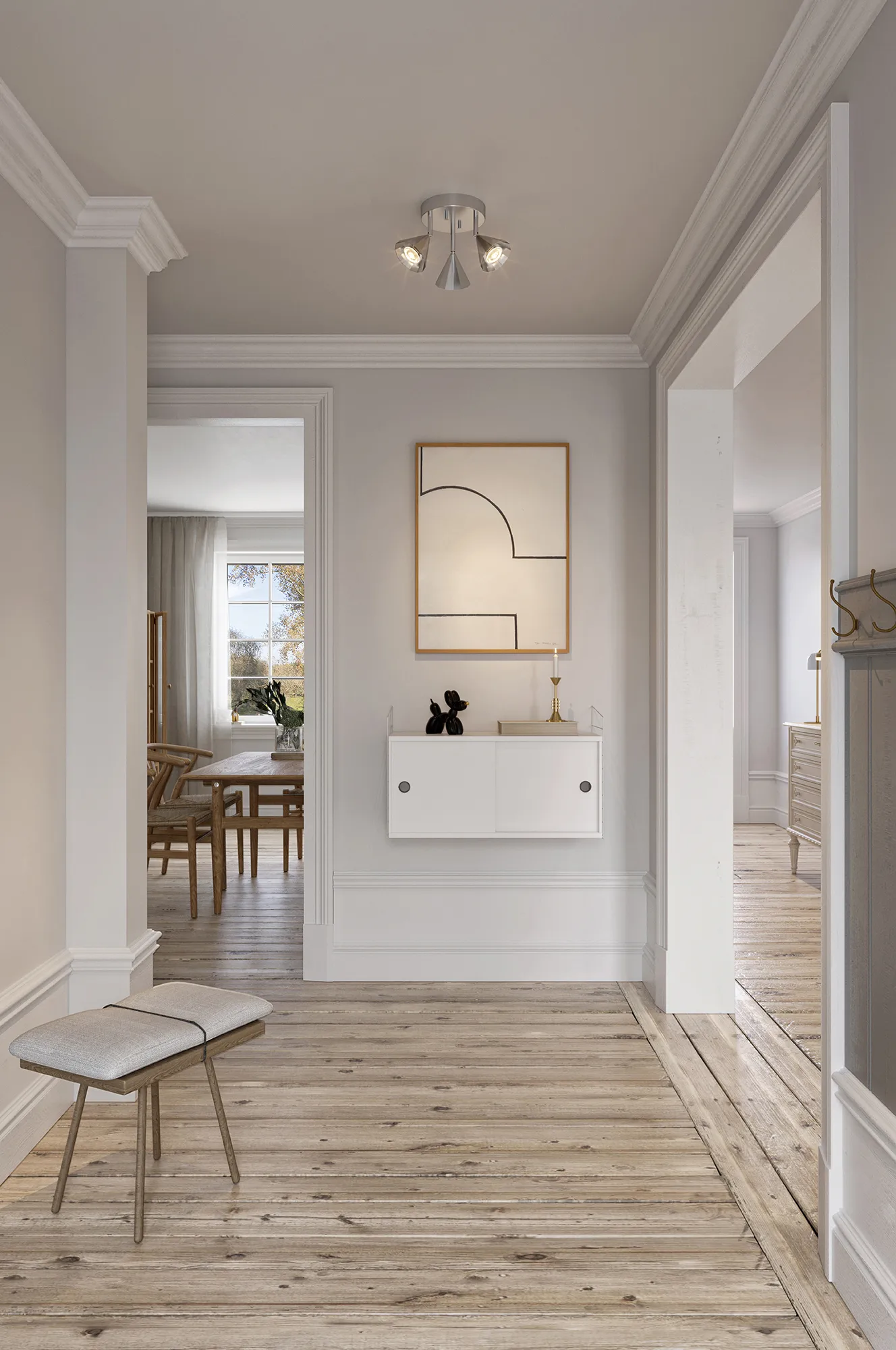 Spot plafond Rain 18, Aluminium CO Bankeryd