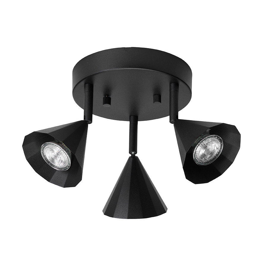 CO Bankeryd Spot plafond Rain 18 Black