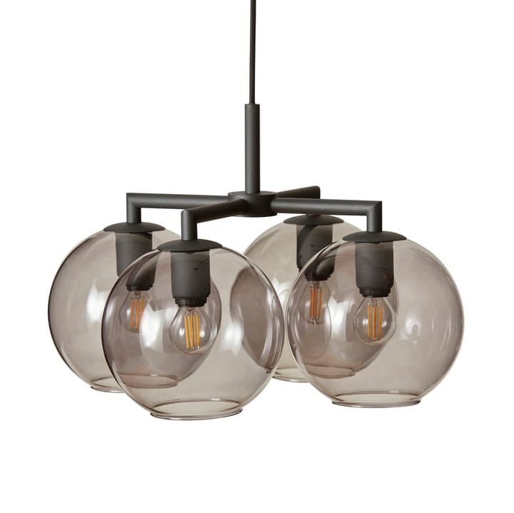 Suspension Ture 30 cm - Noir-Verre couleur fumée - CO Bankeryd