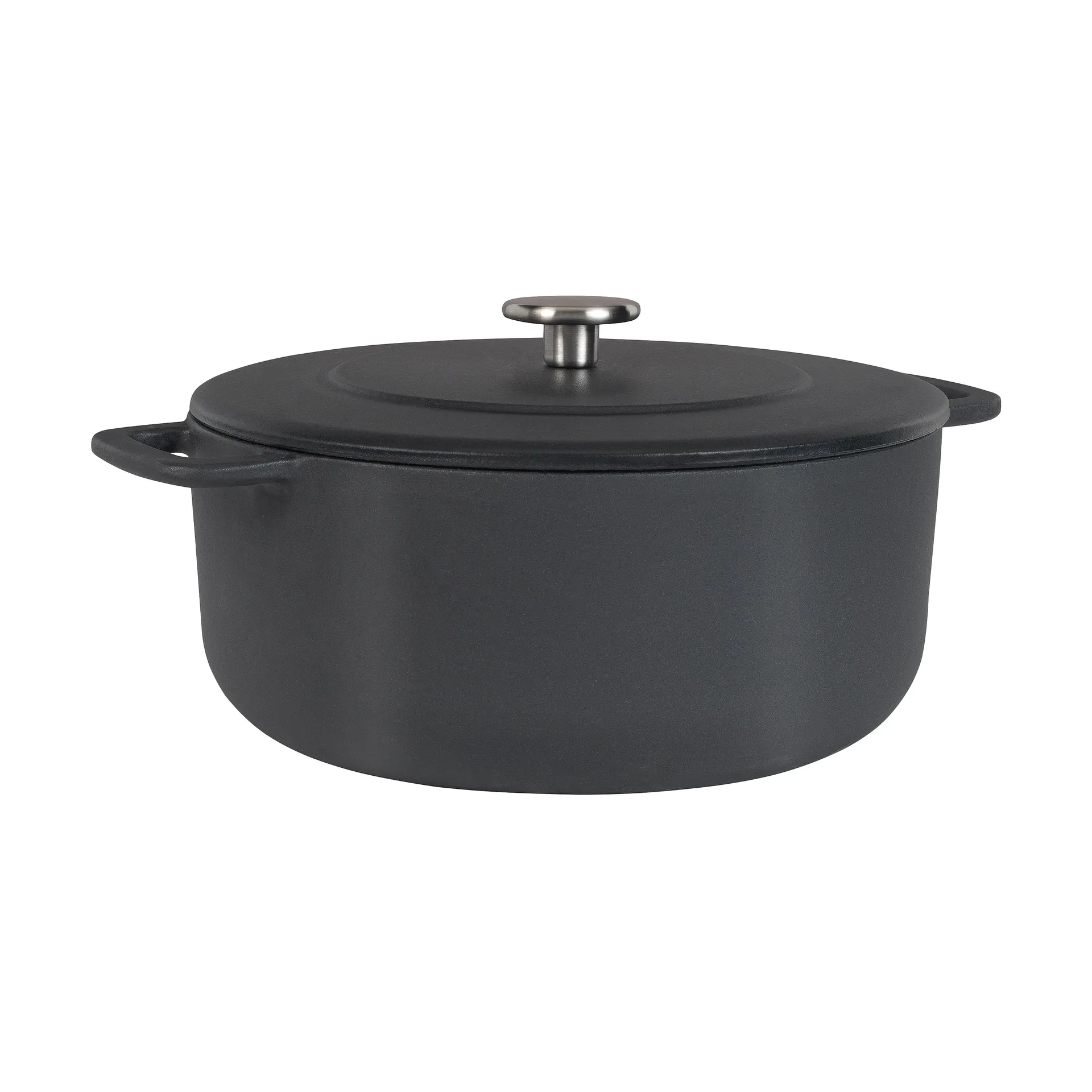 Cocotte Combekk Enameled en fonte émaillée Ø24 cm, Black Combekk