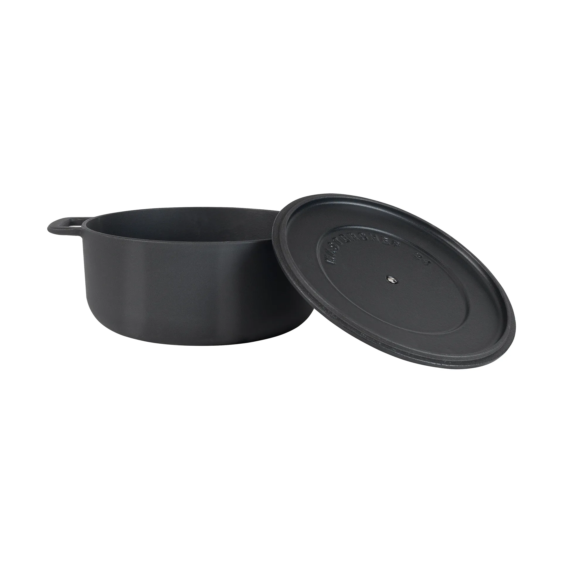 Cocotte Combekk Enameled en fonte émaillée Ø24 cm, Black Combekk
