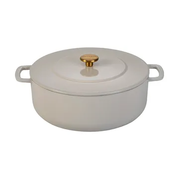 Cocotte Combekk Enameled en fonte émaillée Ø24 cm - Sand-gold knob - Combekk